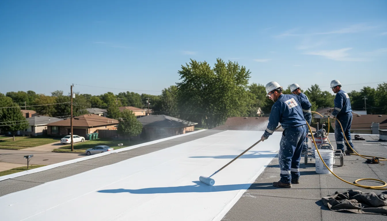 Commercial roof coating in Manor, GA near me